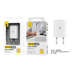 WALL CHARGER 5V/1A, 1USB A2379